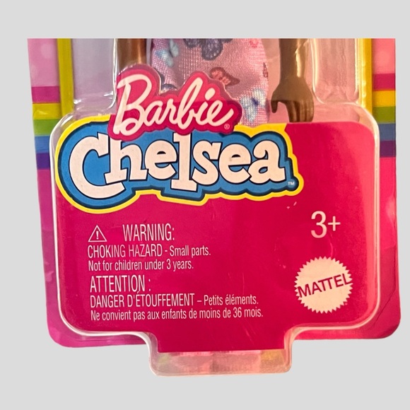 Barbie Chelsea Curly Brown Hair Pink Running Shoes - Picture 3 of 10